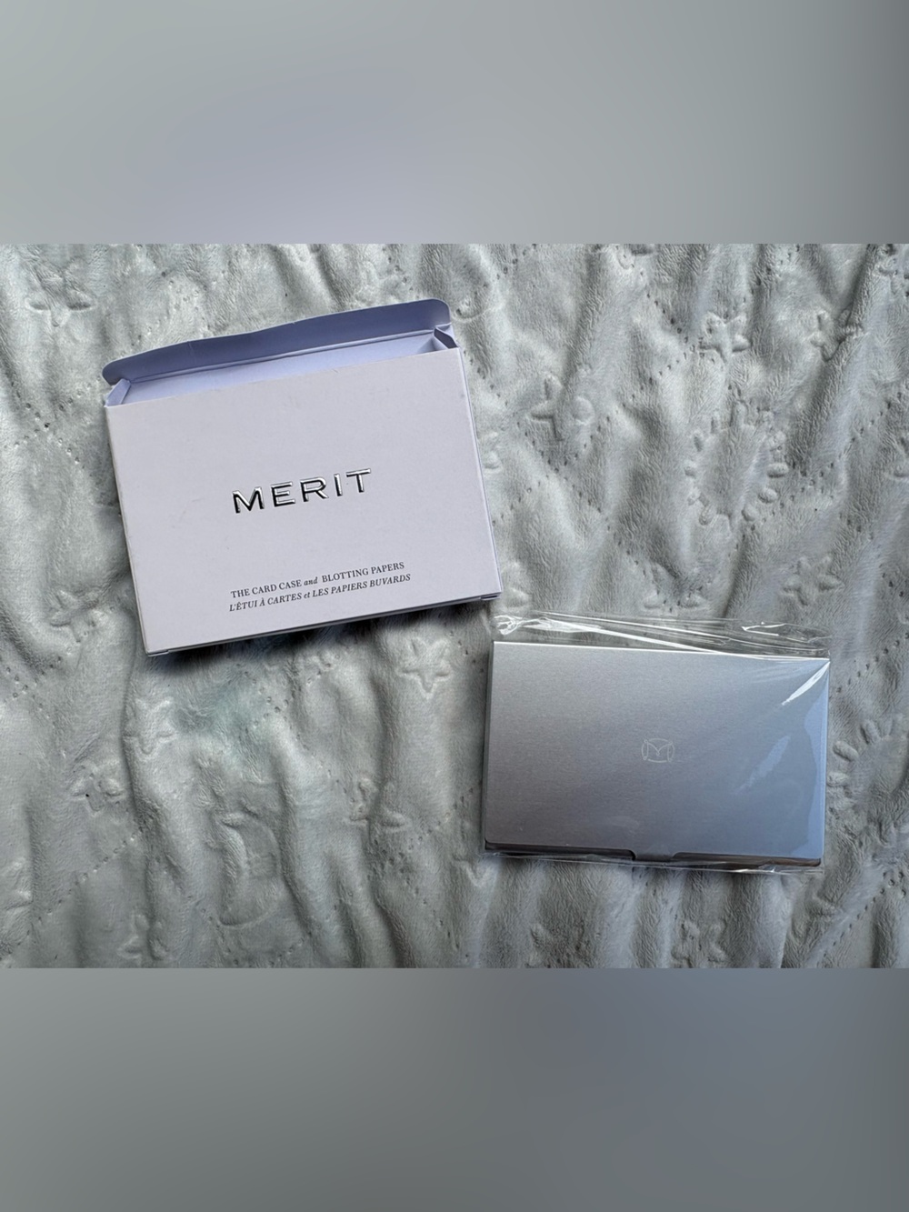 Merit - The Card Case - Silver Card Case with Blotting Papers
